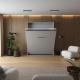 Murphy bed M1 160x200 Vertical Pearl Grey with upholstered frame 160x200cm