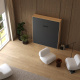Murphy bed M1 160x200 Vertical Kaiserberg Oak/White Without upholstered frame 160x200cm
