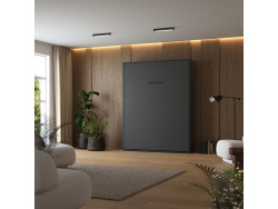 Murphy bed M1 160x200 Vertical Anthracite with...