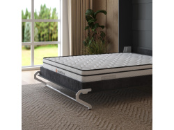 Murphy bed M1 160x200 Vertical Anthracite with upholstered frame