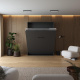 Murphy bed M1 160x200 Vertical Anthracite with upholstered frame
