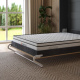 Murphy bed M1 160x200 Vertical Anthracite/Kaiserberg Oak with upholstered frame 160x200cm
