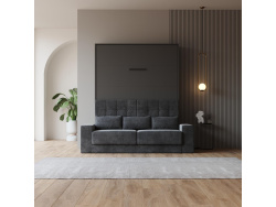 Smartbett Schrankbett mit Sofa M1 160x200 Vertikal Anthrazit