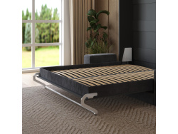 Smartbett Murphy bed with sofa M1 160x200 Vertical Anthracite