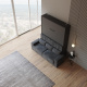 Smartbett Murphy bed with sofa M1 160x200 Vertical Anthracite