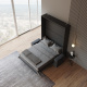 Smartbett Murphy bed with sofa M1 160x200 Vertical Anthracite