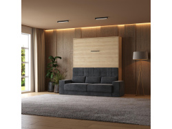 Smartbett Schrankbett mit SOFA M1 160x200 Vertikal Kaiser...