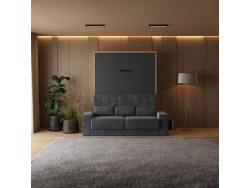 Smartbett Murphy bed with sofa M1 160x200 Vertical Kaiser...