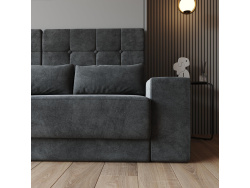 Smartbett Schrankbett mit SOFA M1 160x200 Vertikal Grau