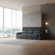 Smartbett Schrankbett mit SOFA M1 160x200 Vertikal Grau