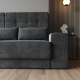 Smartbett Schrankbett mit SOFA M1 160x200 Vertikal Grau