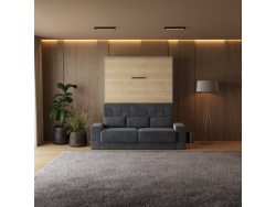 Smartbett Murphy bed with sofa M1 160x200 Vertical...