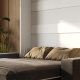 Murphy bed with sofa M1 160x200 Vertical  White/White Gloss