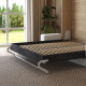 Smartbett Murphy bed with Sofa White M1 160x200 Vertical Kaiser oak/Anthracite