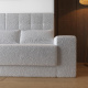 Smartbett Schrankbett mit Sofa Weiss M1 160x200 Vertikal Weiss/Weis Hochglanz