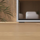 SMARTBett Schrankbett M1 180x200 mit Spiegelfront Perlgrau/Spiegel