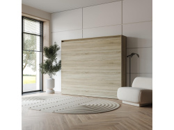 Murphy bed SMARTBett Classic 160x200 Horizontal Oak Sonoma