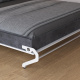 Murphy bed M1 160x200 Vertical Anthracite/Mirror with upholstered frame