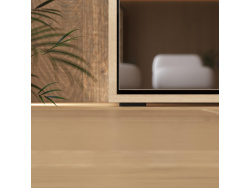 Murphy bed Smartbett M1 160x200 Vertical Kaiserberg Oak /Mirror with upholstered frame