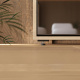 Murphy bed Smartbett M1 160x200 Vertical Kaiserberg Oak /Mirror with upholstered frame