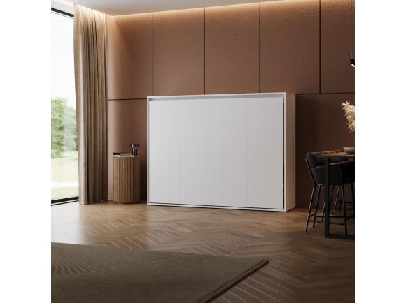 SMARTBett wall bed M2 Horizontal 100x200 with upholstered frame