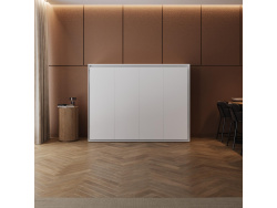 Murphy bed 140x200 horizontal (M2 55cm depth) White/White