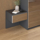 SMARTBett HANGING NIGHTSTAND (40cm depth)  Anthracite / Mirror