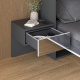 SMARTBett HANGING NIGHTSTAND (40cm depth)  Anthracite / Mirror