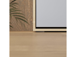 Murphy bed with sofa M1 180x200 Vertical Kaiserberg oak/Pearl gray SOFA White