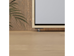 Murphy bed with sofa M1 180x200 Vertical Kaiserberg oak/Pearl gray SOFA White