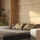 Murphy bed with sofa M1 180x200 Vertical Kaiserberg oak/Pearl gray SOFA White