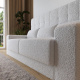Murphy bed with sofa M1 180x200 Vertical Kaiserberg oak/Pearl gray SOFA White