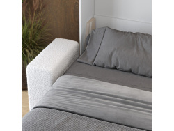Murphy bed M1 180x200 vertical White/Kaiserberg Oak incl. SOFA  White