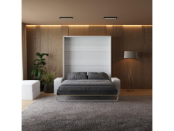 Murphy bed M1 180x200 vertical White/Kaiserberg Oak incl. SOFA  White