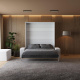 Murphy bed M1 180x200 vertical White/Kaiserberg Oak incl. SOFA  White