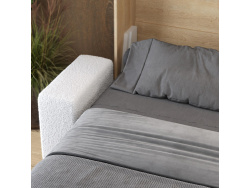 Murphy bed with Sofa M1 180x200 Vertical White/White Gloss  SOFA  White