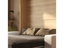 Murphy bed with Sofa M1 180x200 Vertical White/White Gloss  SOFA  White