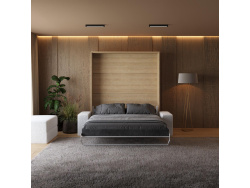 Murphy bed with Sofa M1 180x200 Vertical White/White Gloss  SOFA  White