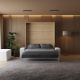 Murphy bed with Sofa M1 180x200 Vertical White/White Gloss  SOFA  White
