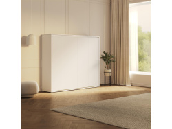 SMARTBett Schrankbett 160x200 Horizontal M2 Tiefe 55cm Weiss