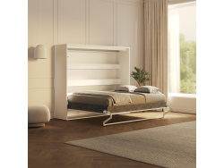 SMARTBett Schrankbett 160x200 Horizontal M2 Tiefe 55cm Weiss