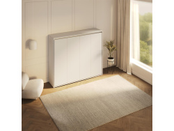 SMARTBett Schrankbett 160x200 Horizontal M2 Tiefe 55cm Weiss