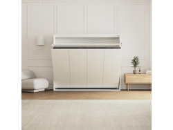 SMARTBett Schrankbett 160x200 Horizontal M2 Tiefe 55cm Weiss