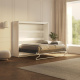 SMARTBett Schrankbett 160x200 Horizontal M2 Tiefe 55cm Weiss