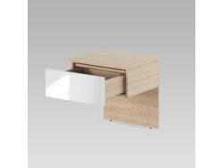 SMARTBett HANGING NIGHTSTAND.( 40cm depth)  Kaiserberg Oak / Mirror