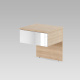 SMARTBett bedside table Classic white / wild oak