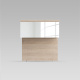 SMARTBett HANGING NIGHTSTAND.( 40cm depth)  Kaiserberg Oak / Mirror