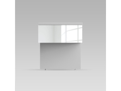 SMARTBett HANGING NIGHTSTAND.( 40cm depth) Pearl Grau / Mirror