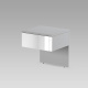 SMARTBett bedside table Classic white / wild oak