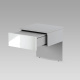 SMARTBett HANGING NIGHTSTAND.( 40cm depth) Pearl Grau / Mirror